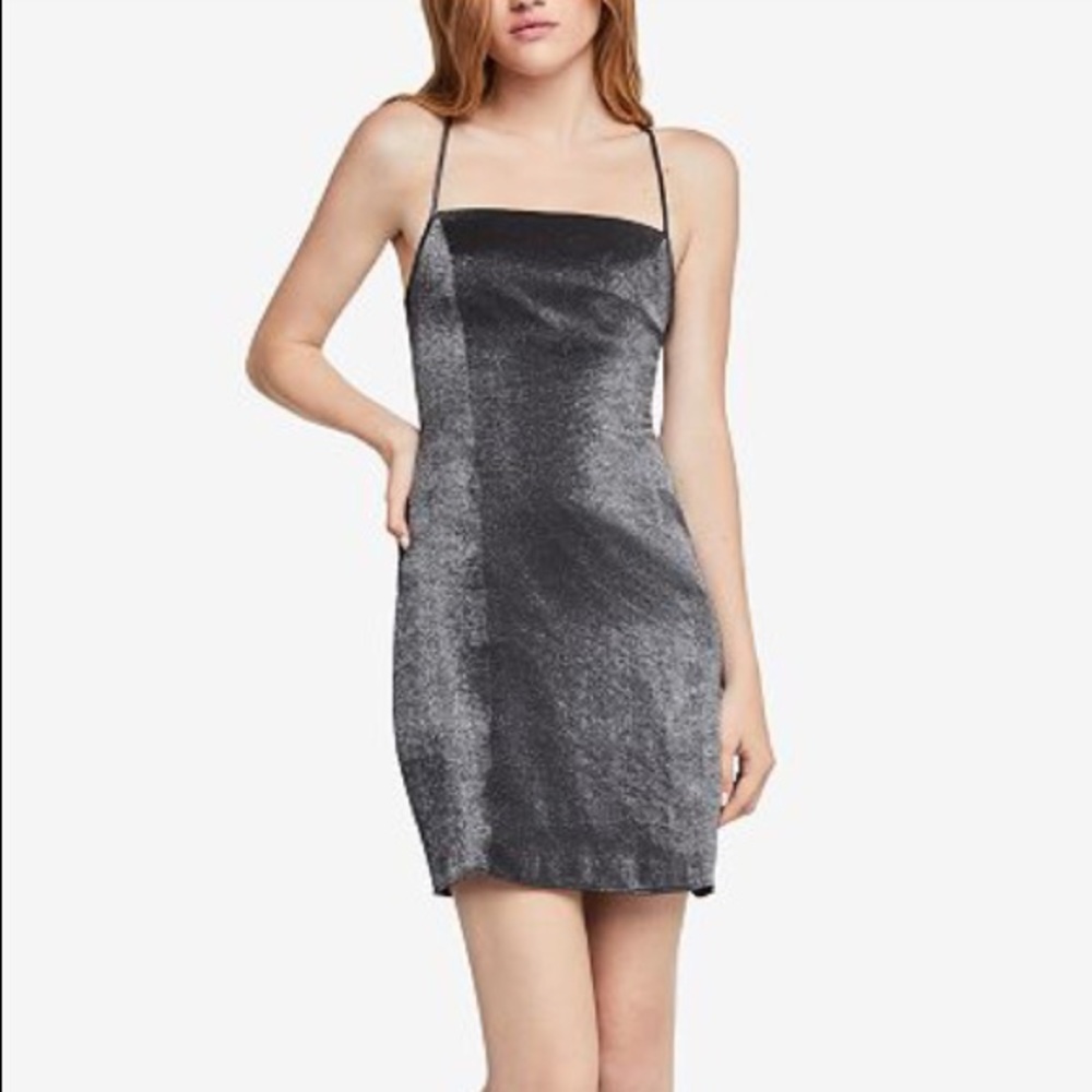 BCBGeneration | mini sheath dress with slight shimmer.